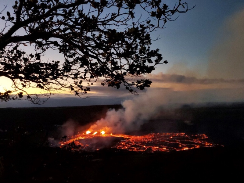 A volcano
